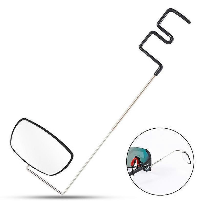 WEST BIKING Bicycle Riding Glasses Mini Rearview Mirror Multi-Angle Adjustable Flat Mirror(Black)
