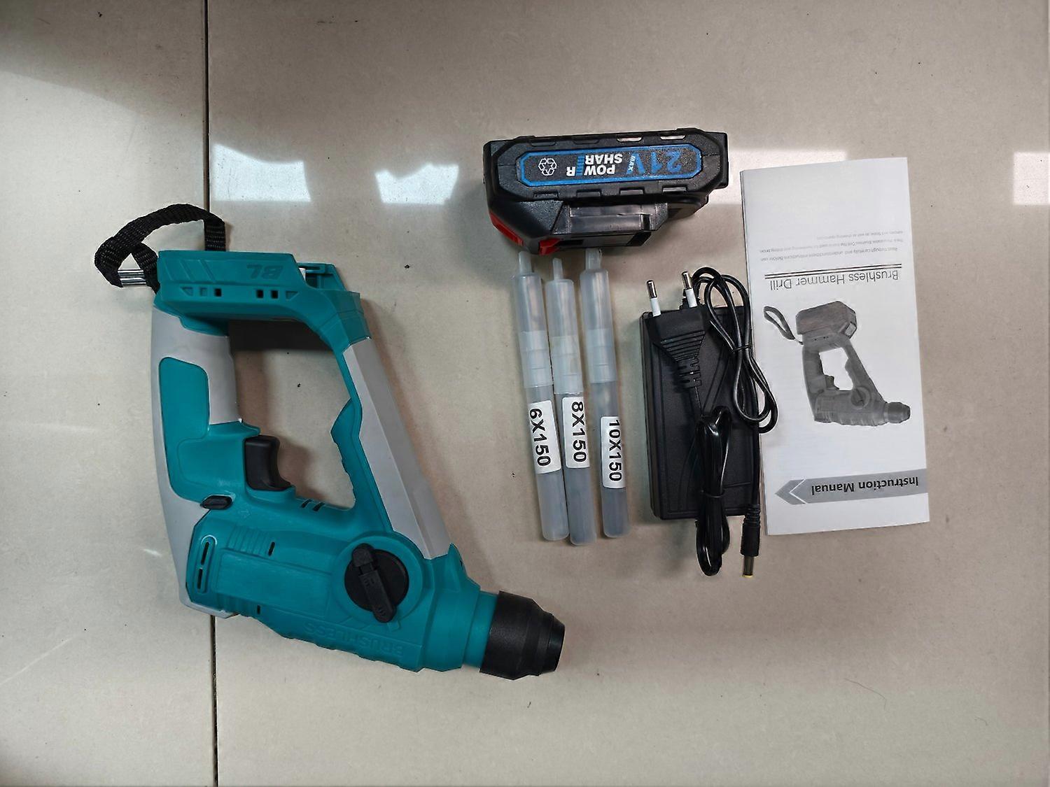 21V Brushless Electric Hammer 4000ipm 2.0J Cordless Hammer Precise Starting and Maximum Torque Contr