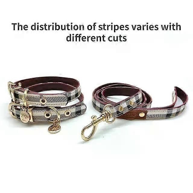 Unbrand Pet Collar and Leash Set Leather Fashion Adjustable Collars for Dogs Pet Supplies Collars fo