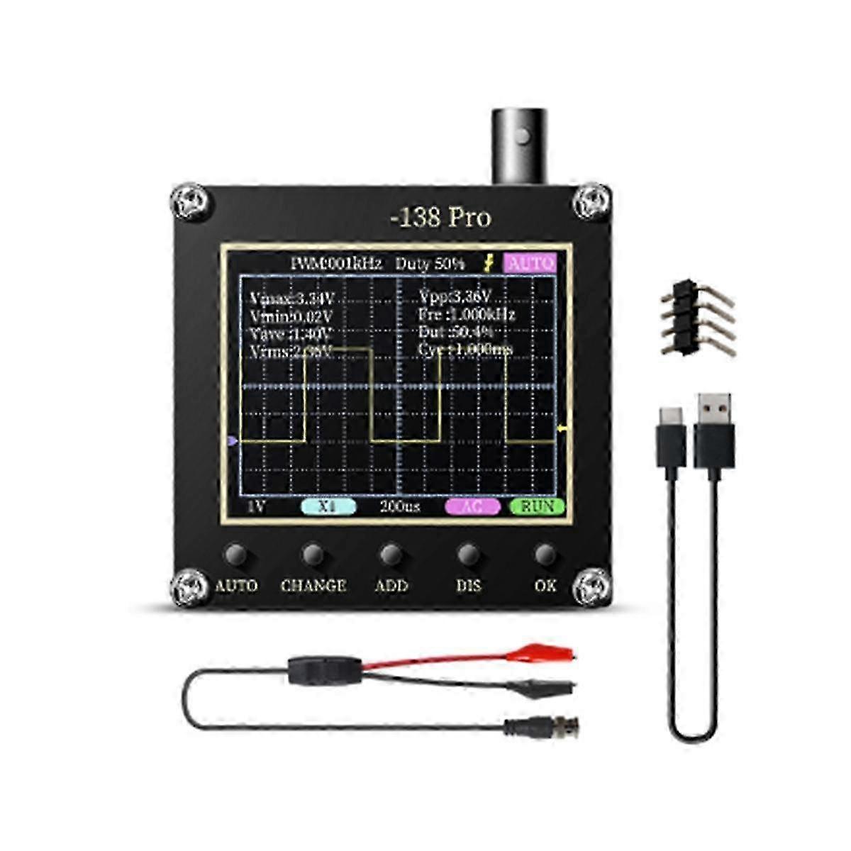 138 PRO Handheld Digital Oscilloscope 200MS/s 80kHz PWM
