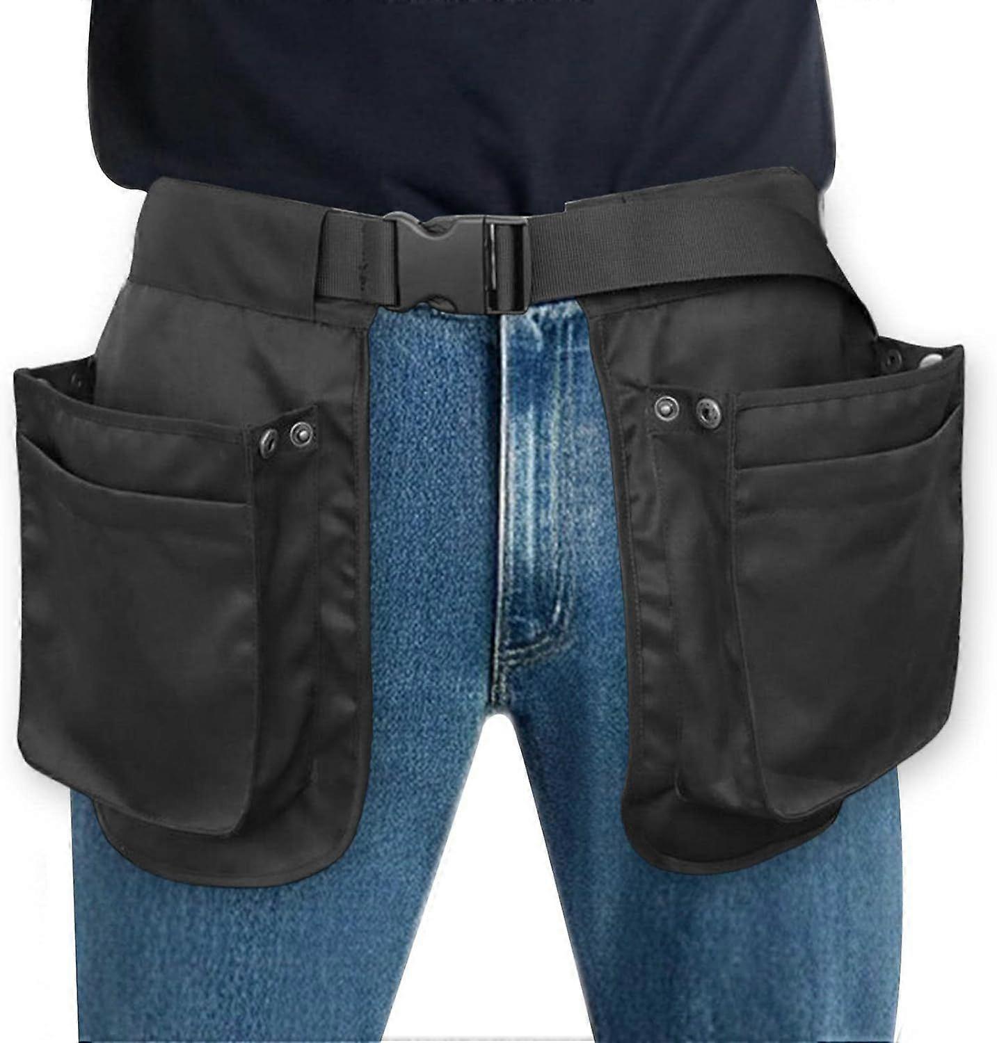 ミニツールウエストベルト、ガーデンツールウエストポーチ、マルチポケット付きポリエステル調節可能なツールウエストバッグ、庭師とエル用の多目的カーペンターベルト