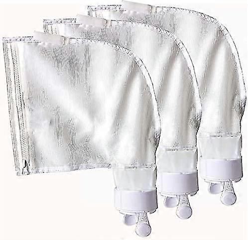 3 Pack Replacement Pockets with Zipper, Compatible with Polaris 280 480 Multifunctional Nylon Mesh