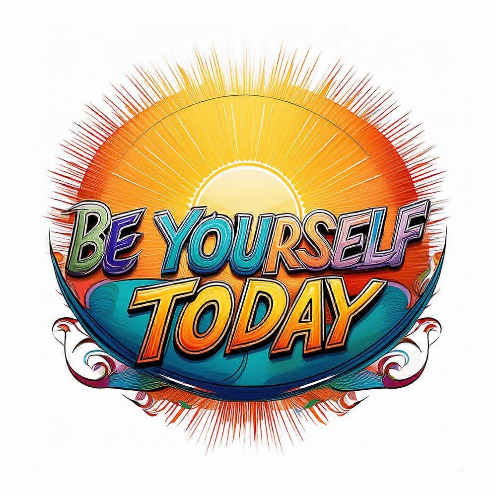 Iron-on patch Be yourself today