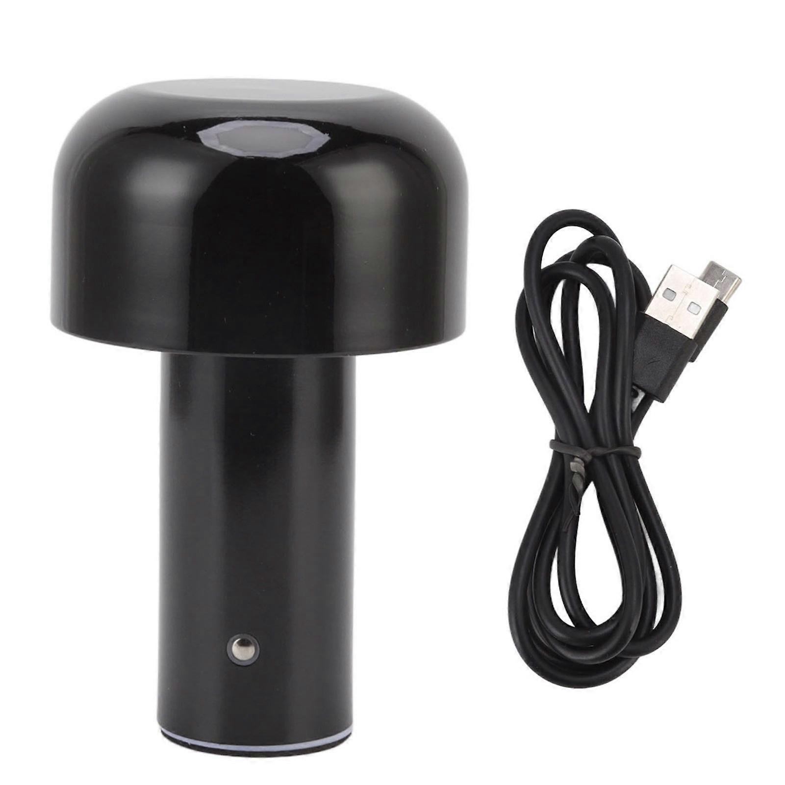 USB Mushroom Touch Control Mini Night Light with Adjustable Brightness 3 Color Temperature Dimmable