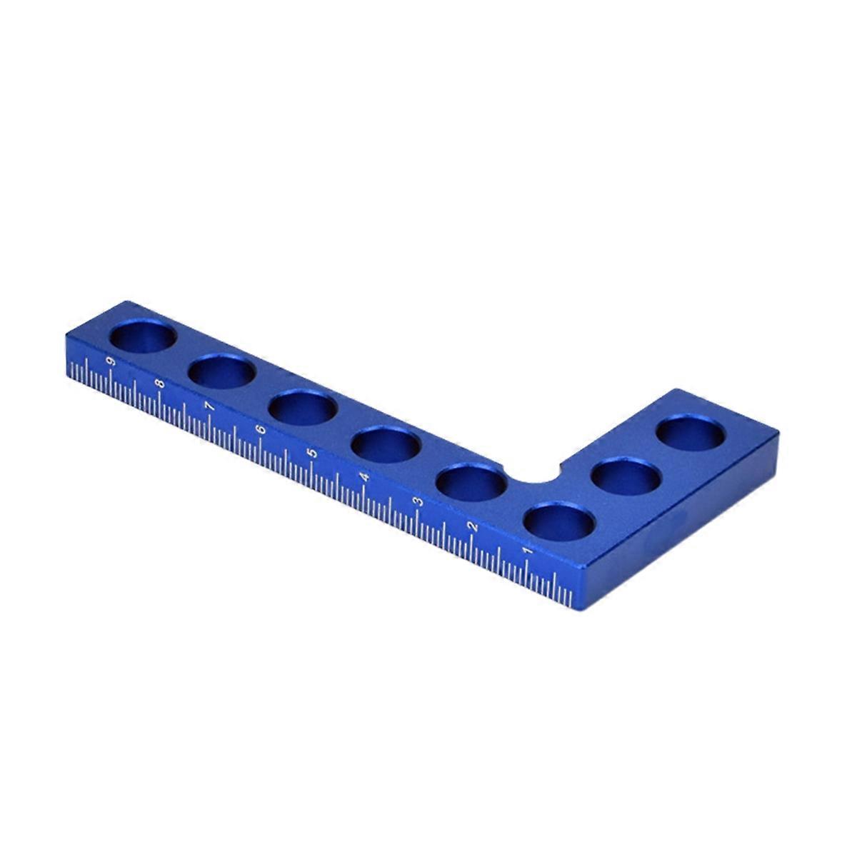 Aluminum Alloy Height Ruler 90 Degree Right Angle Ruler Blue