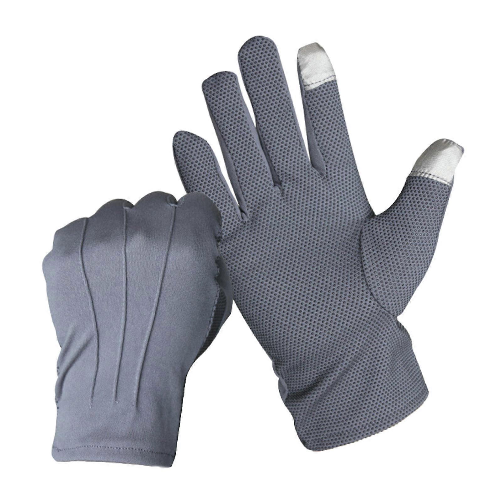 Screentouch Finger Handschuhe Rutschfeste Punkte Formelle Smokinghandschuhe  Etikette Handschuhe fr Mrsche Band Guard Tglicher Gebrauch Grau M |  Fruugo DE