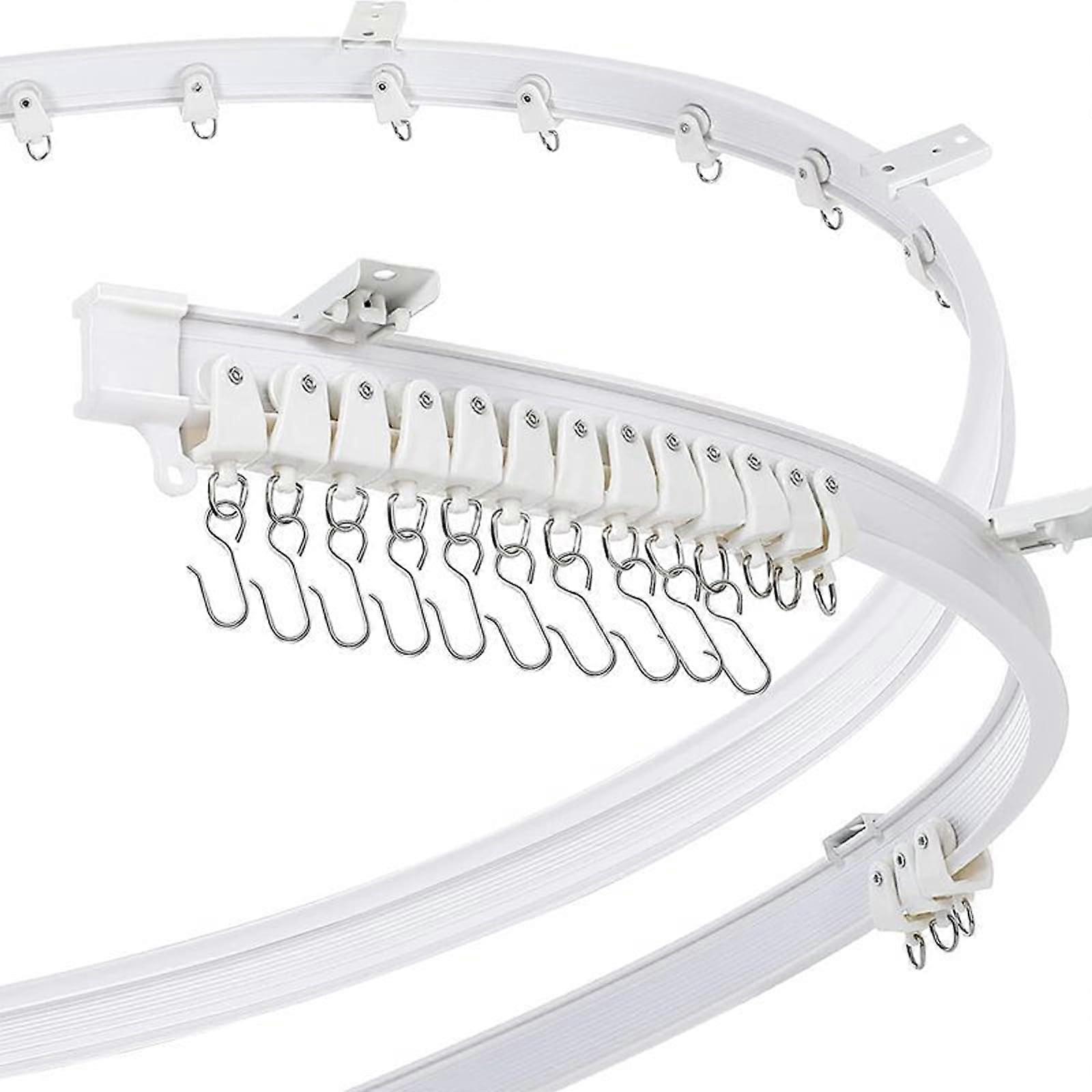 Bendable Flexible Ceiling Curtain Track 39.4FT/12M for Room Divider Adjustable Home Decor Heavy Duty Durable Design