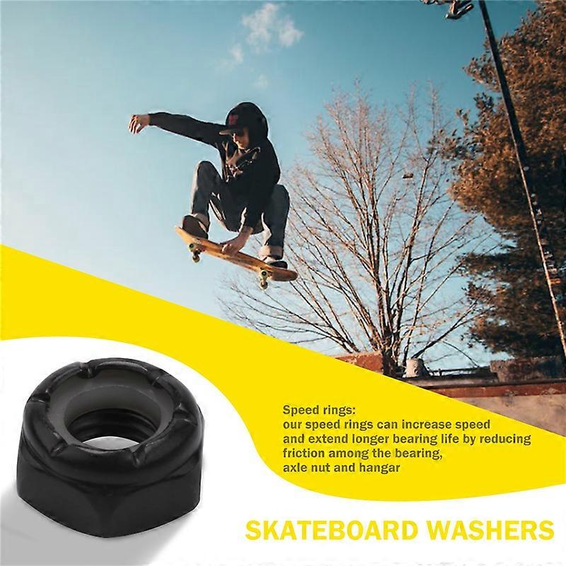 56 Pieces Skateboard Truck Hardware Kit Includes Spacers