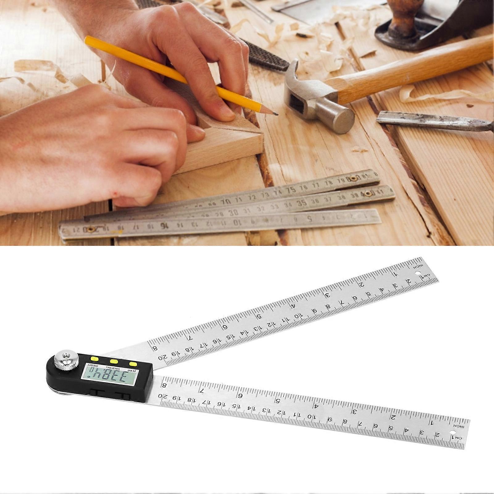 Digital Angle Finder Ruler PD290 0-200mm with Display 0.05° Accuracy