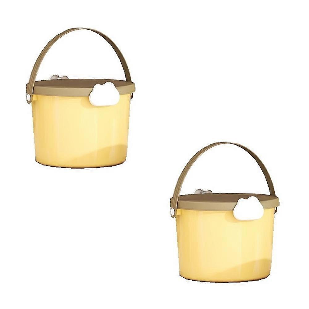 Bucket for Children'S Toys Building Block Packaging Yellow