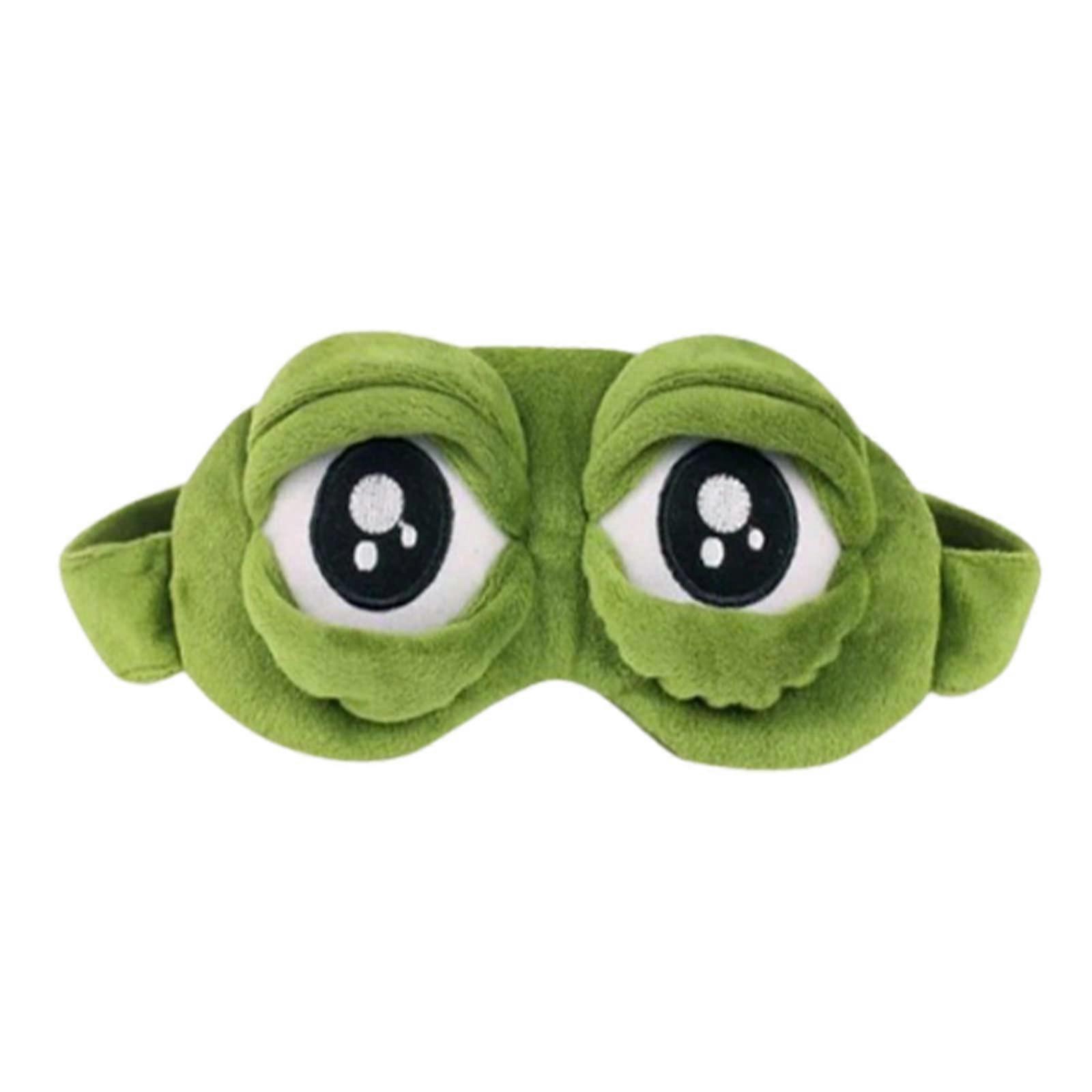 Frog Eye Mask Sleep Mask for Family and Kids, Funny Soft Sleep Mask Case for Comfortable Sleep