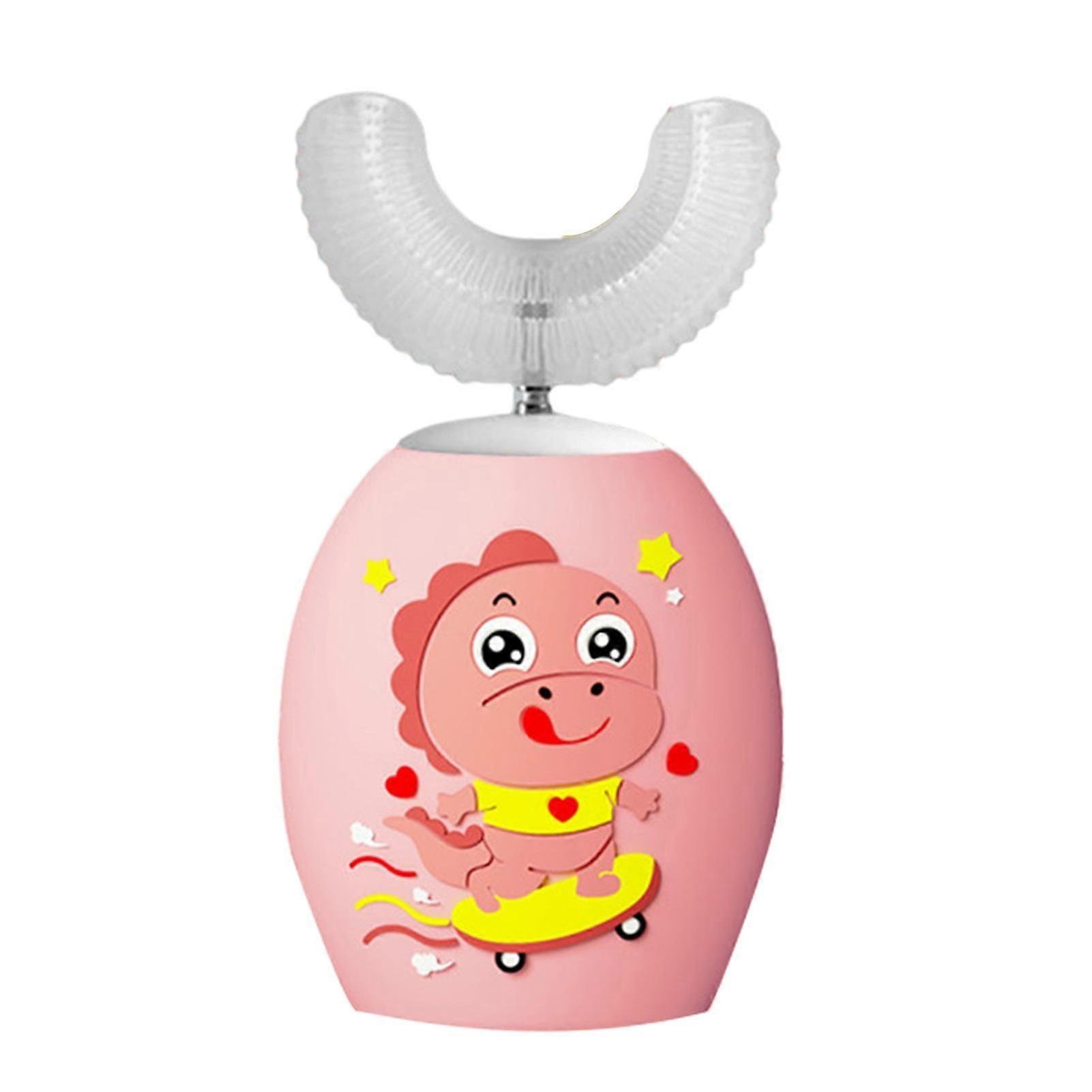 Baicccf Kids Electric Toothbrush Silicone Papanicolaou Training U-Shaped Teeth Brush K12 Powder 2 to