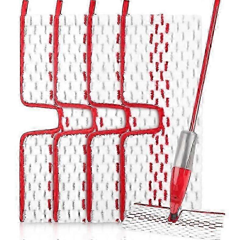 Pack 2 in 1 Reusable Microfiber Mop Pads, Washable Microfiber Cleaning Pads, Microfiber Replacement Pads for All Floor Types