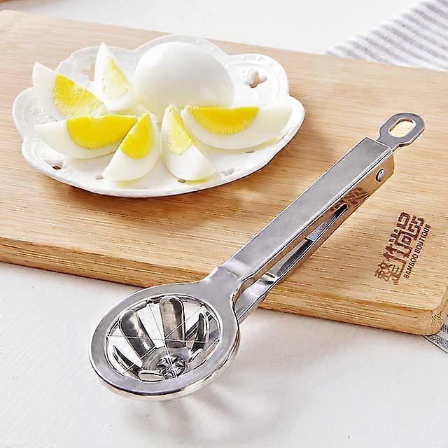 Stainless Steel Egg Cutter Tool for Sliced Eggs, Fruits, and Preserved Eggs - Kitchen Division and Sectioning Device