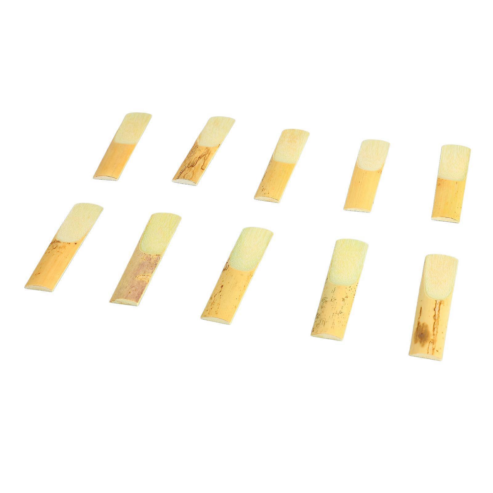 10Pcs Alto Saxophone Reed Flat Eb Sax Reeds Instrument Accessory Set Kit for Replacement Size 2