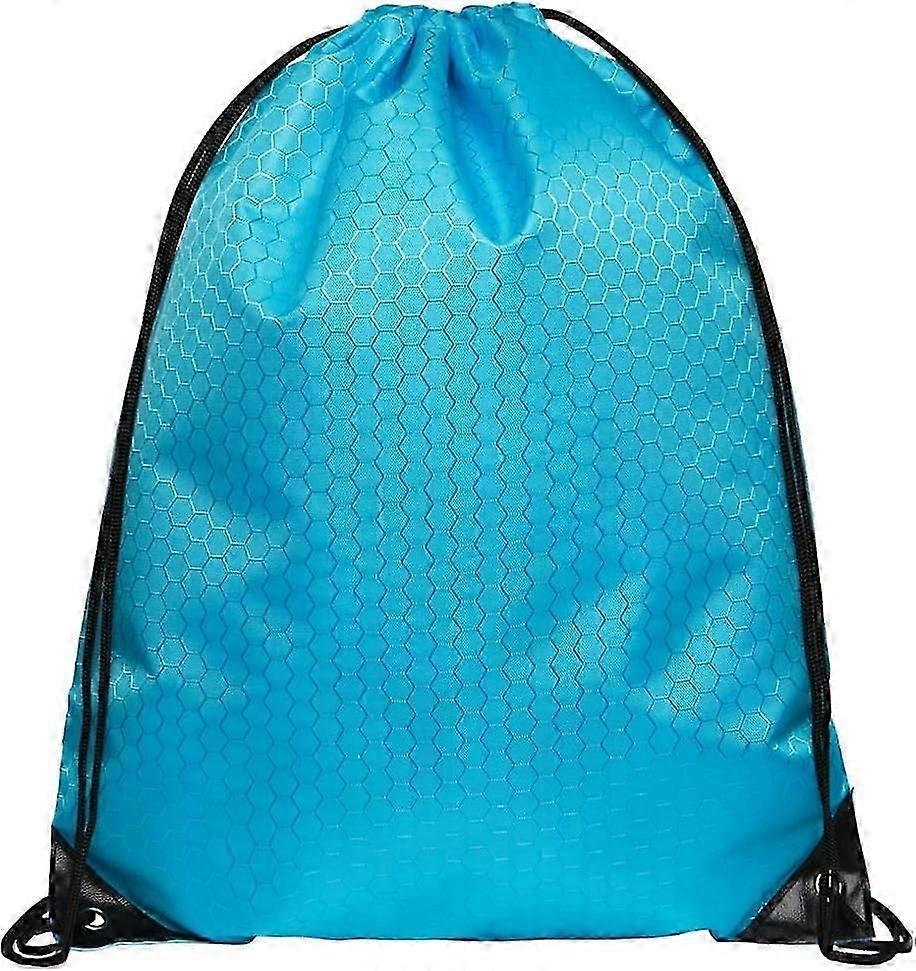 Drawstring Backpack Not See-through Pull String Bag-Football Pattern