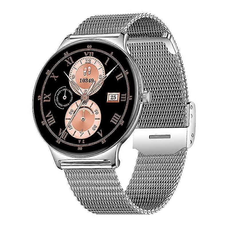 Women's Ultra-Thin Smartwatch for Outdoor Sports, Fashionable Design, Smart Notifications, and Health Monitoring(Silver)