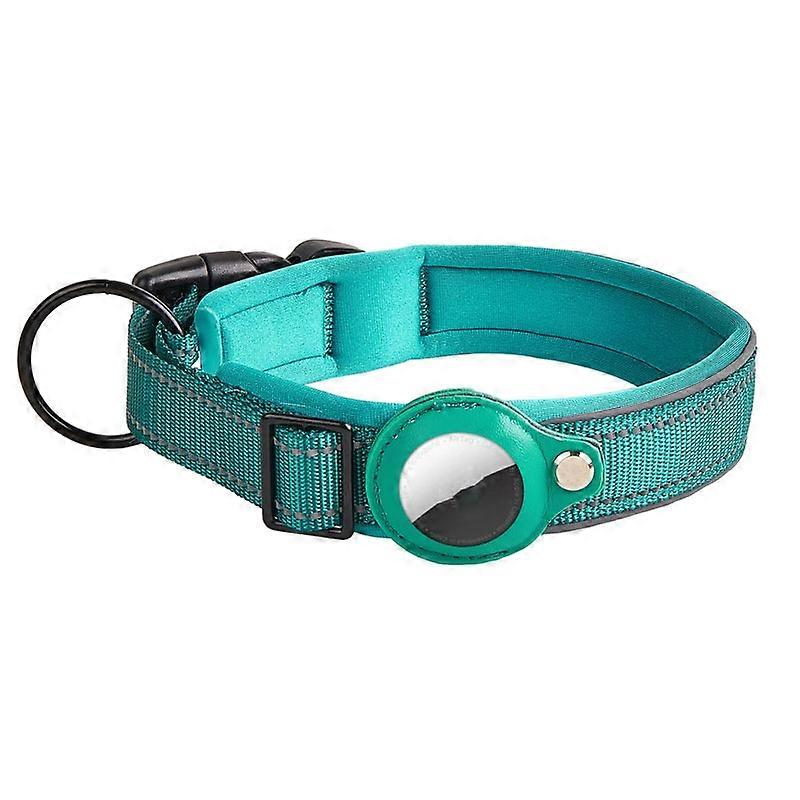For AirTag Tracker Dog Collar Neoprene Lining Reflective Pet Collar