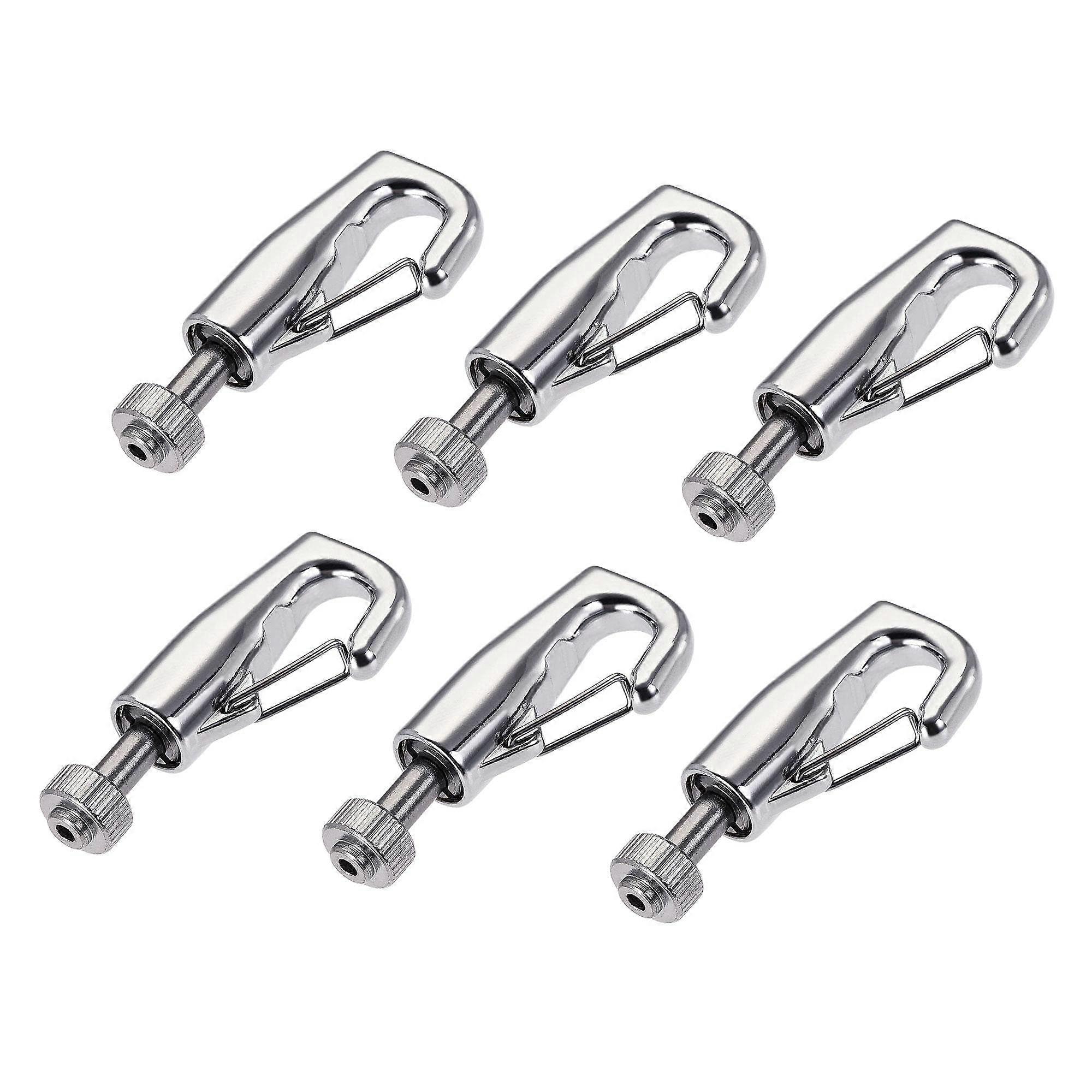 6pcs 7.5mm Open Adjustable Copper Picture Hanging Wire Hooks for Home Art Gallery Display Kit