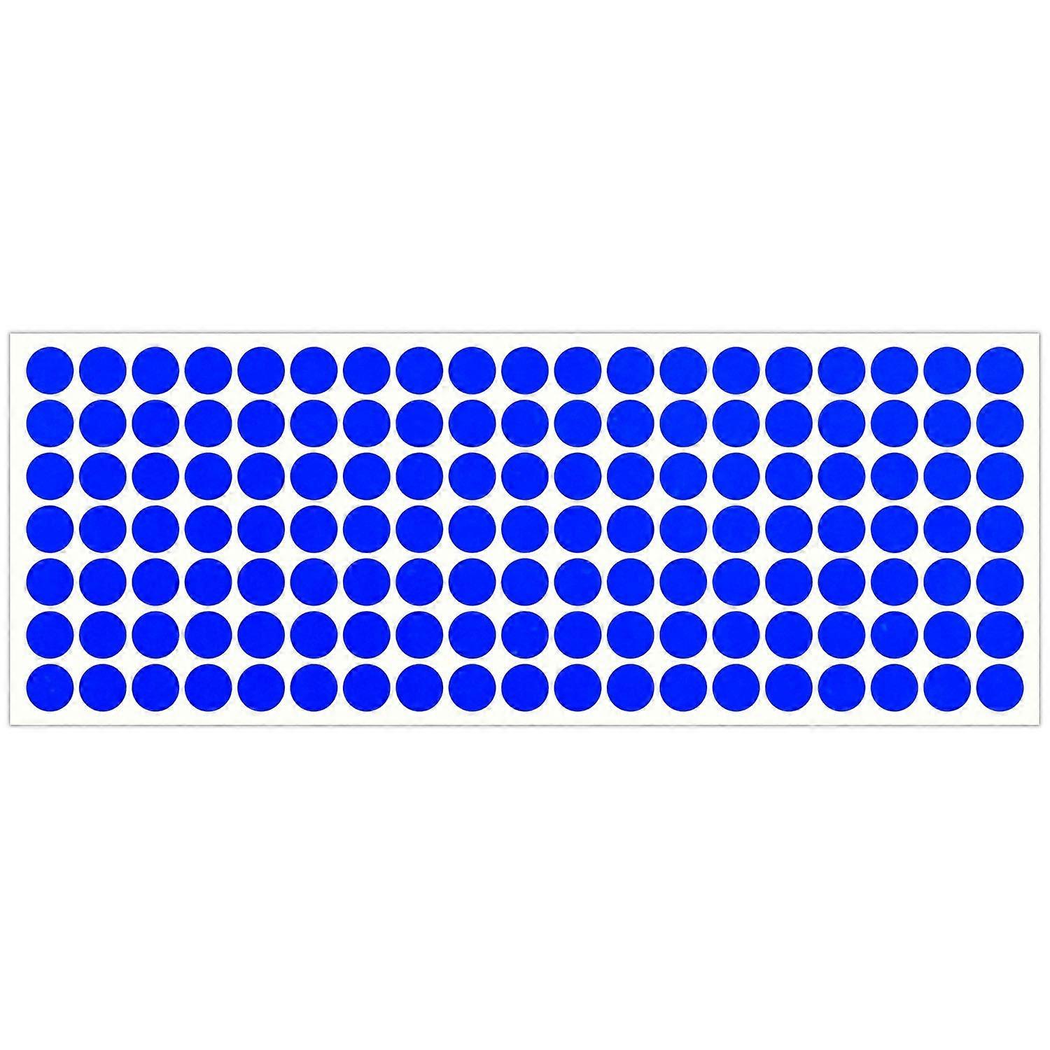 Litemark reflector point sticker, round stickers for helmets, bicycles, bikes - (0.5 inches and 0.25 inches) blue 0.5 inches