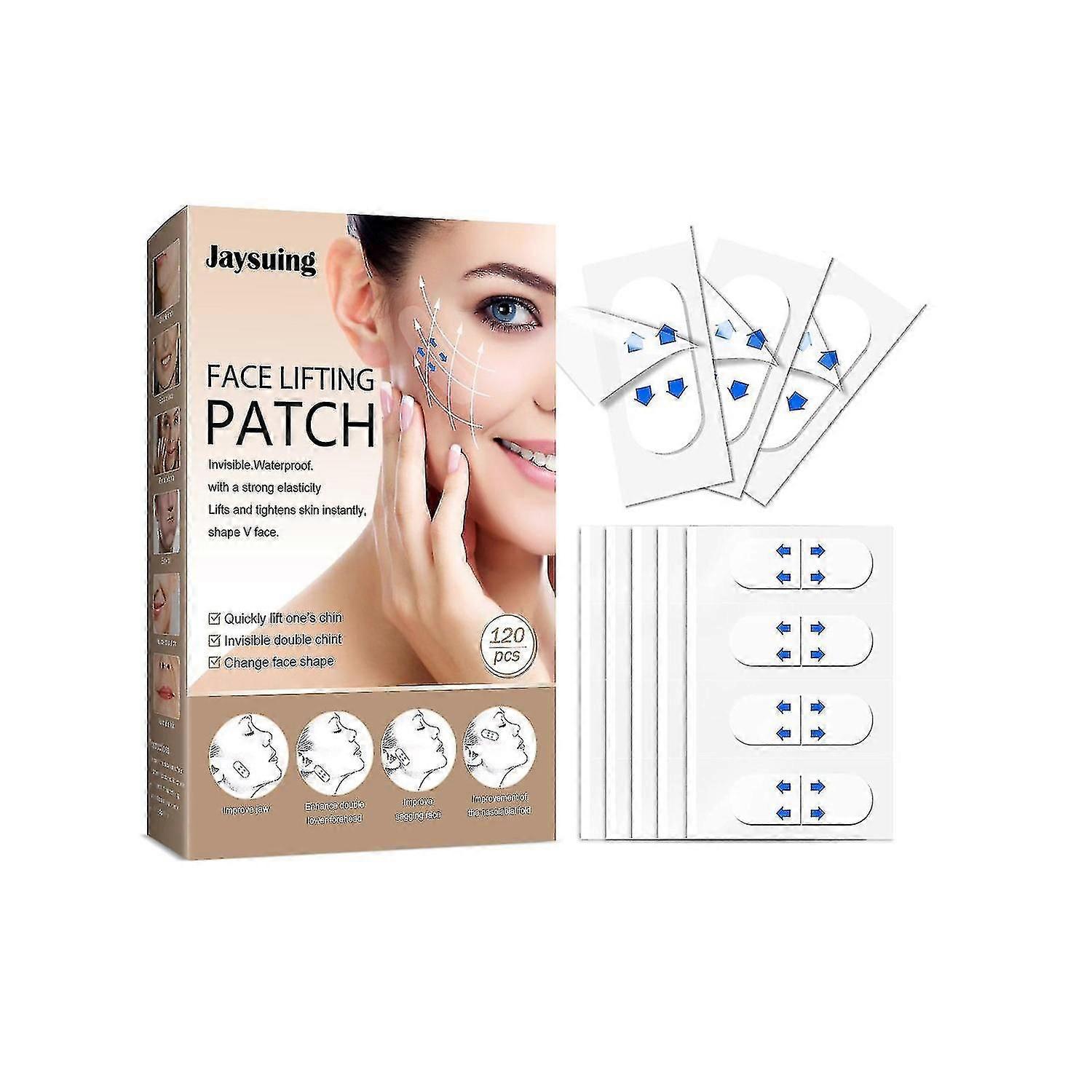 120pcs Face Lifting Tape Ultra-Thin Invisible Waterproof High Elasticity, Makeup Tool To Hide Facial