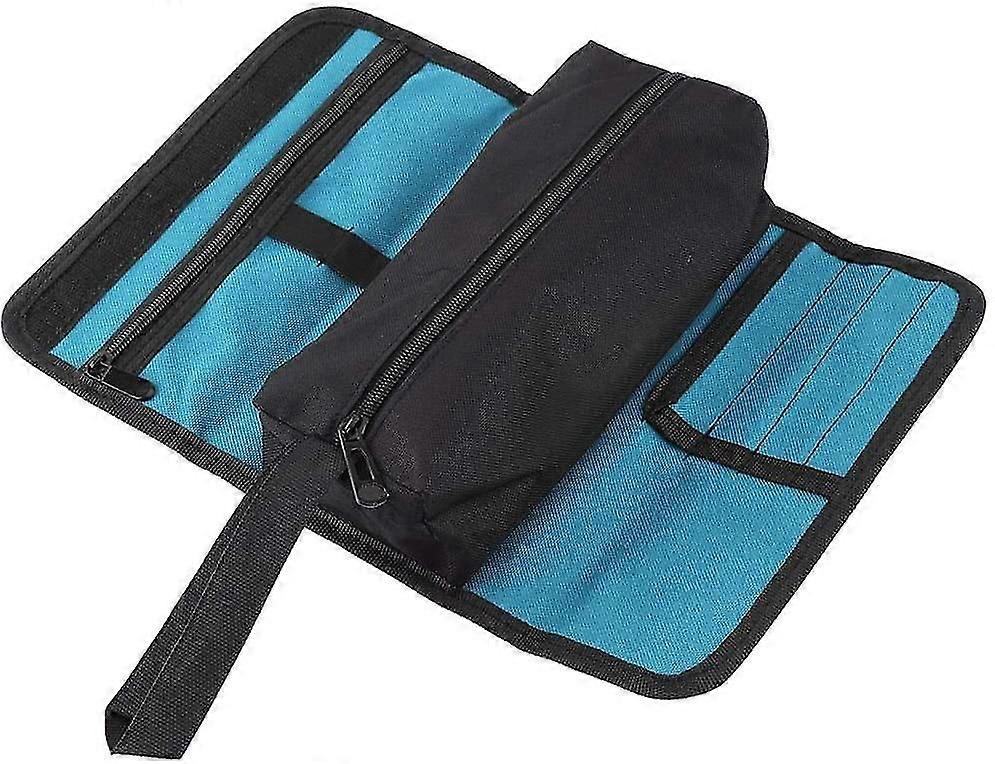 Folding Electrician Tool Storage Rack Small Rolling Bag Rolling Tool Pouch Repair Kit