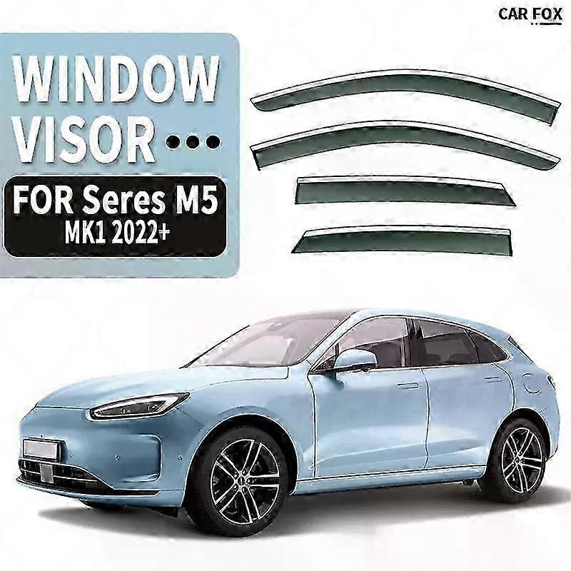 Applies To For Seres 5 M5 2022+ Window Visor Vent Shades Ventvisor Wind Deflectors Visors Rain Guard Shades Visor