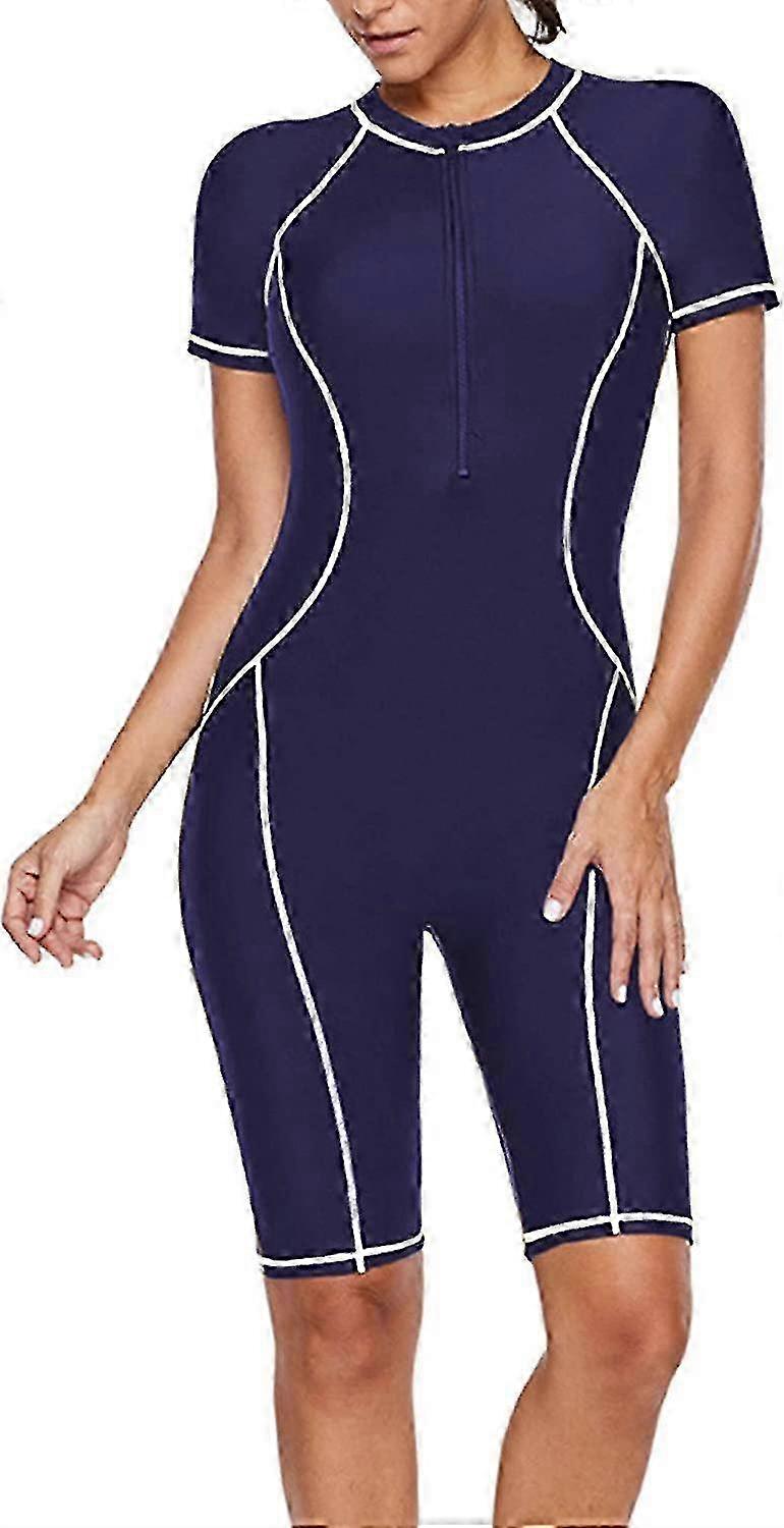 Dam Athletic One Piece Badkläder Långärmade Dykning Rash Guard