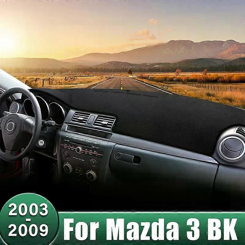 Car Dashboard Cover Anti-UV Case Non-Slip Carpets Protective Accessories compatible for Mazda 3 M3 BK 2003 2004 2005 2006 2007 2008 2009