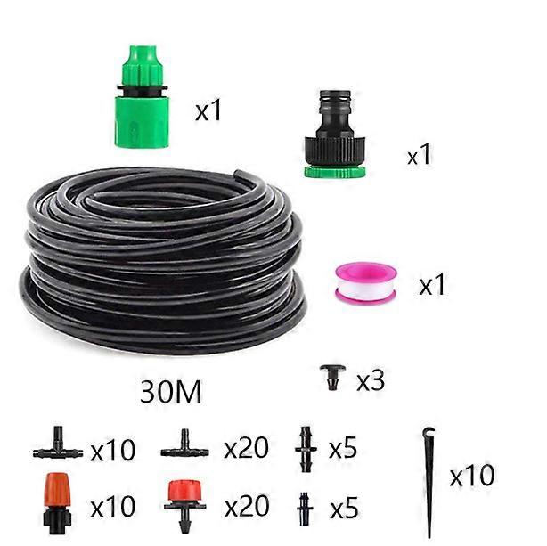 屋外ファンとミスター屋外ガーデンスプレー、噴霧冷却システム、自動灌漑キット4.7(30メートルホース4.7)