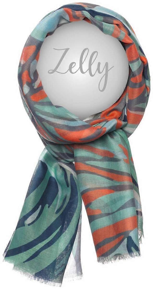 Zelly Palm Leaves Scarf - Green