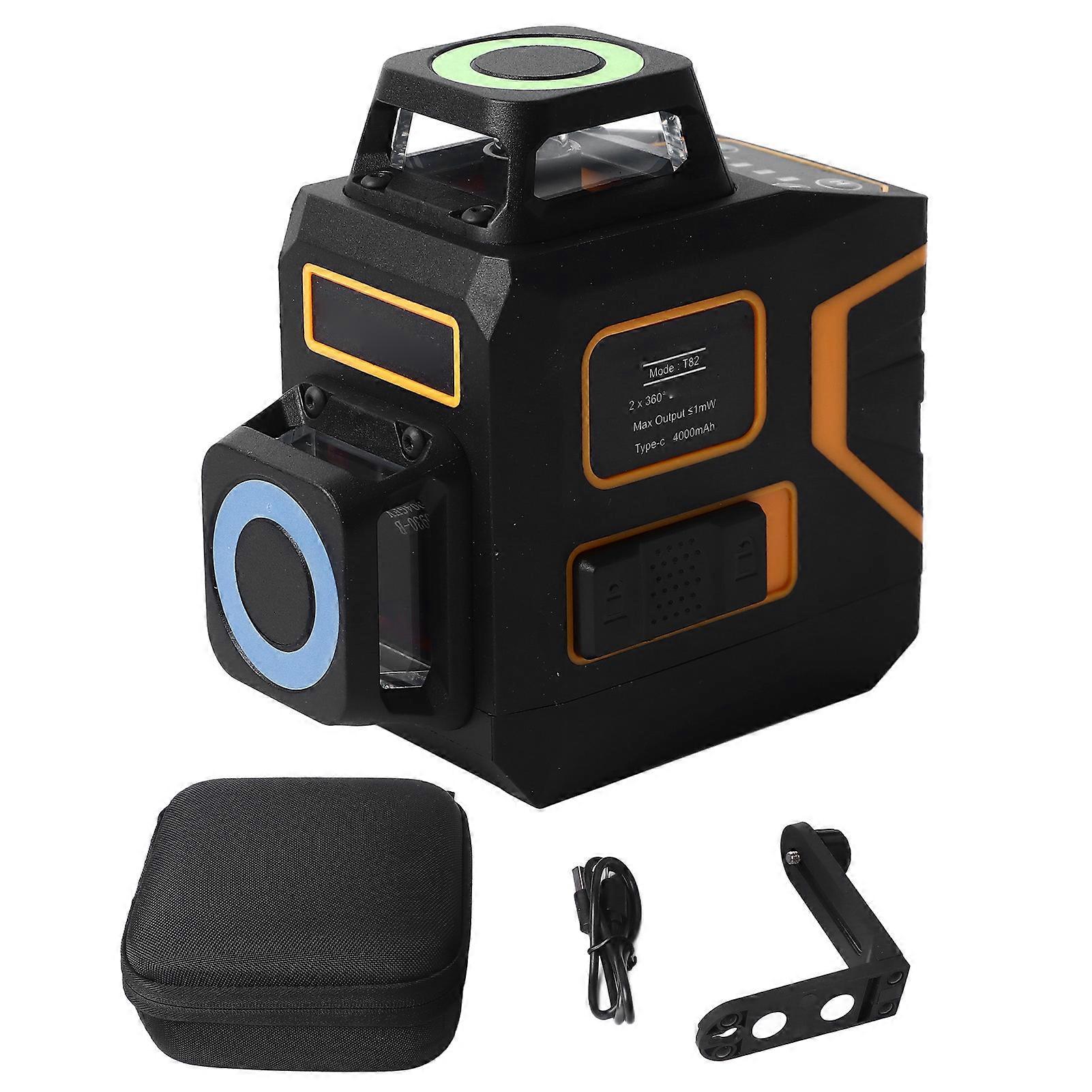 Laser Line Leveler Self Leveling 8 Line Green Beam Level Tool for Indoor and Outdoor Decoration