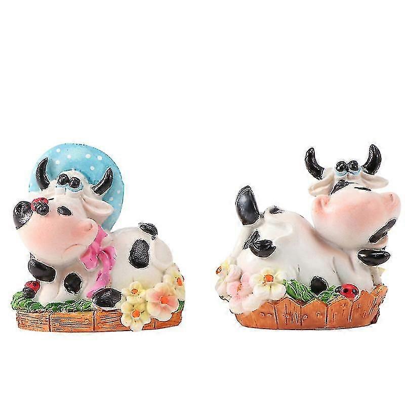 2pcs Cow Desktop Decoration