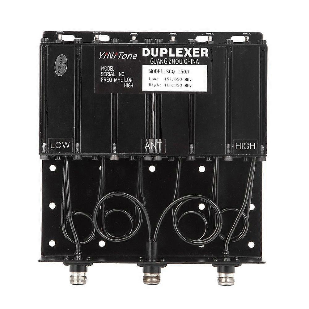 50W VHF Duplexer SGQ-150D N-Head Repeater Duplexer TX: 157.650/RX: 163.350MHZ DIY Walkie-Talkie Re