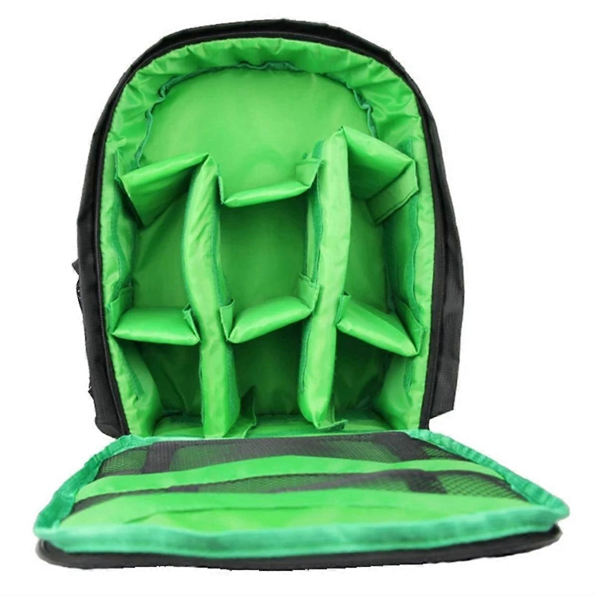 Multi-Functional Digital Camera Backpack Bag Waterproof Green