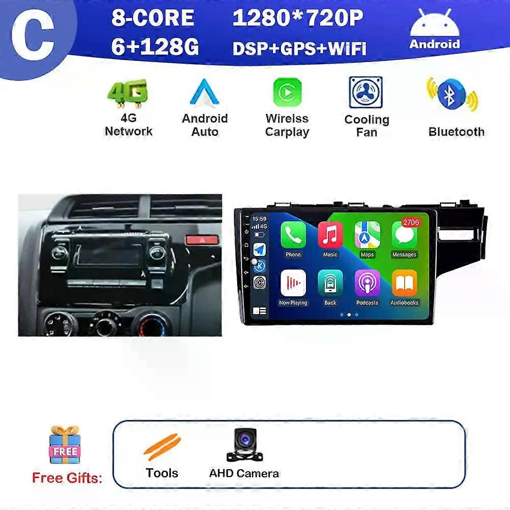 10.1 inch Navigation GPS WiFi for HONDA FIT JAZZ 2014 2015 Car Radio Multimedia Player Android System Carplay 4G BT DSP Stereo