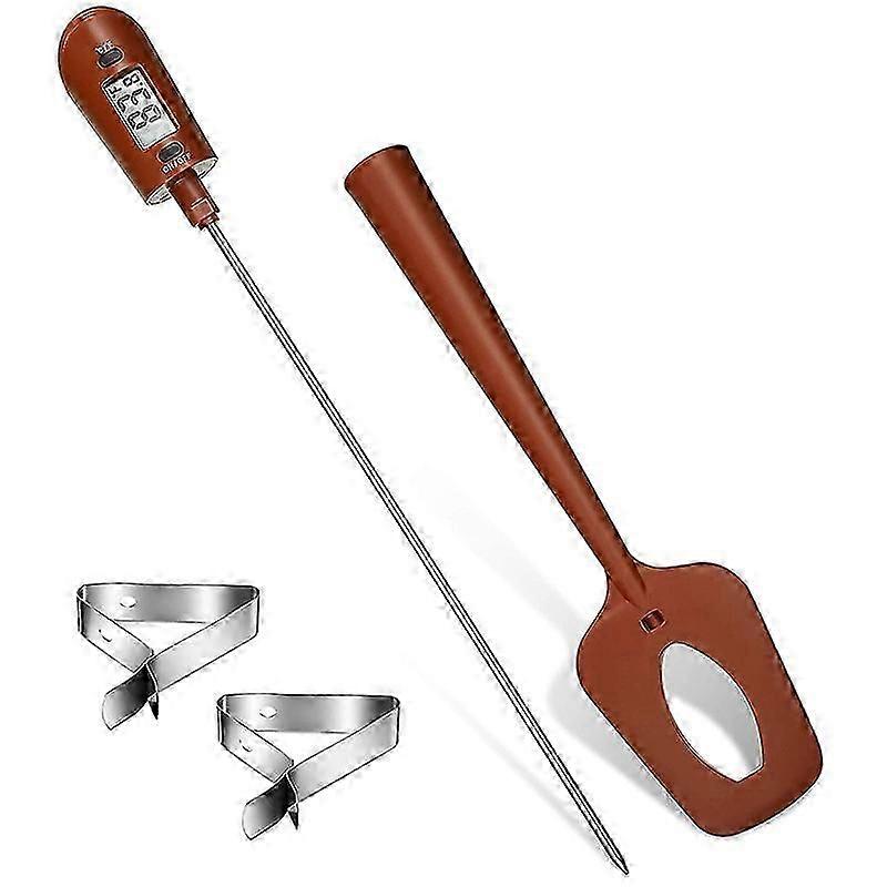 Candy Thermometer Digital Spatula Thermometer Silicone Spatula with Fast Read Digital for Kitchen C