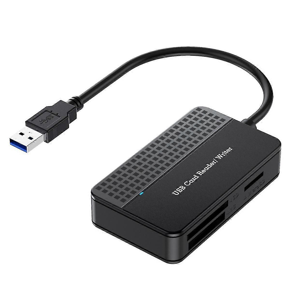 Reader 4-In-1, TF SD MS Card Reader Multi Card Adapter External for Computer Camera USB 3.0 Interfa