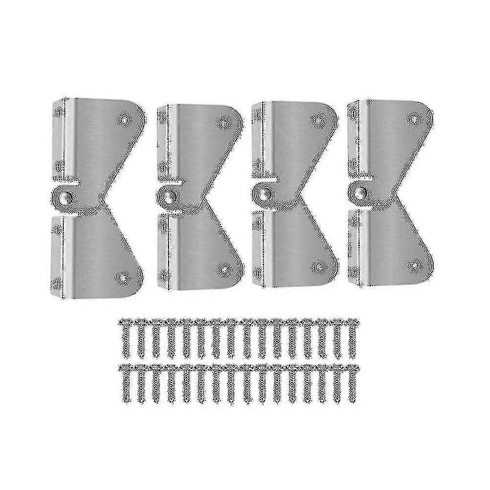 4pcs Gutter Extension Hinge, Downspout Extension Flip-up Hinge, Easy Installation Any Size Rectangl