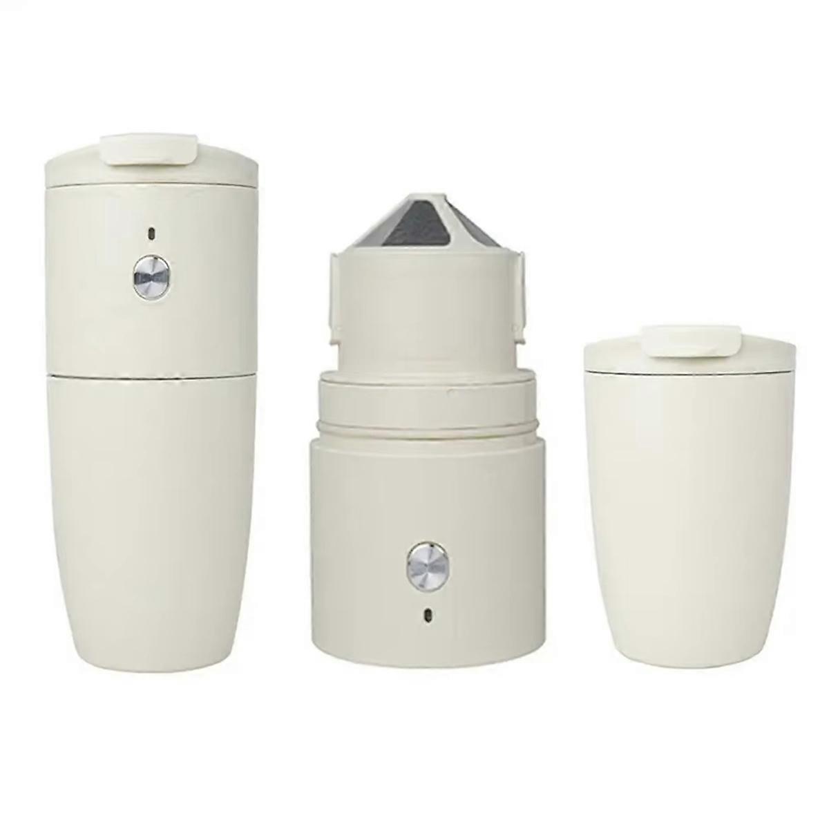 Portable Integrated Coffee Machine - Mini Hand-Brewed Grinder for Americano & Espresso, Ideal for O