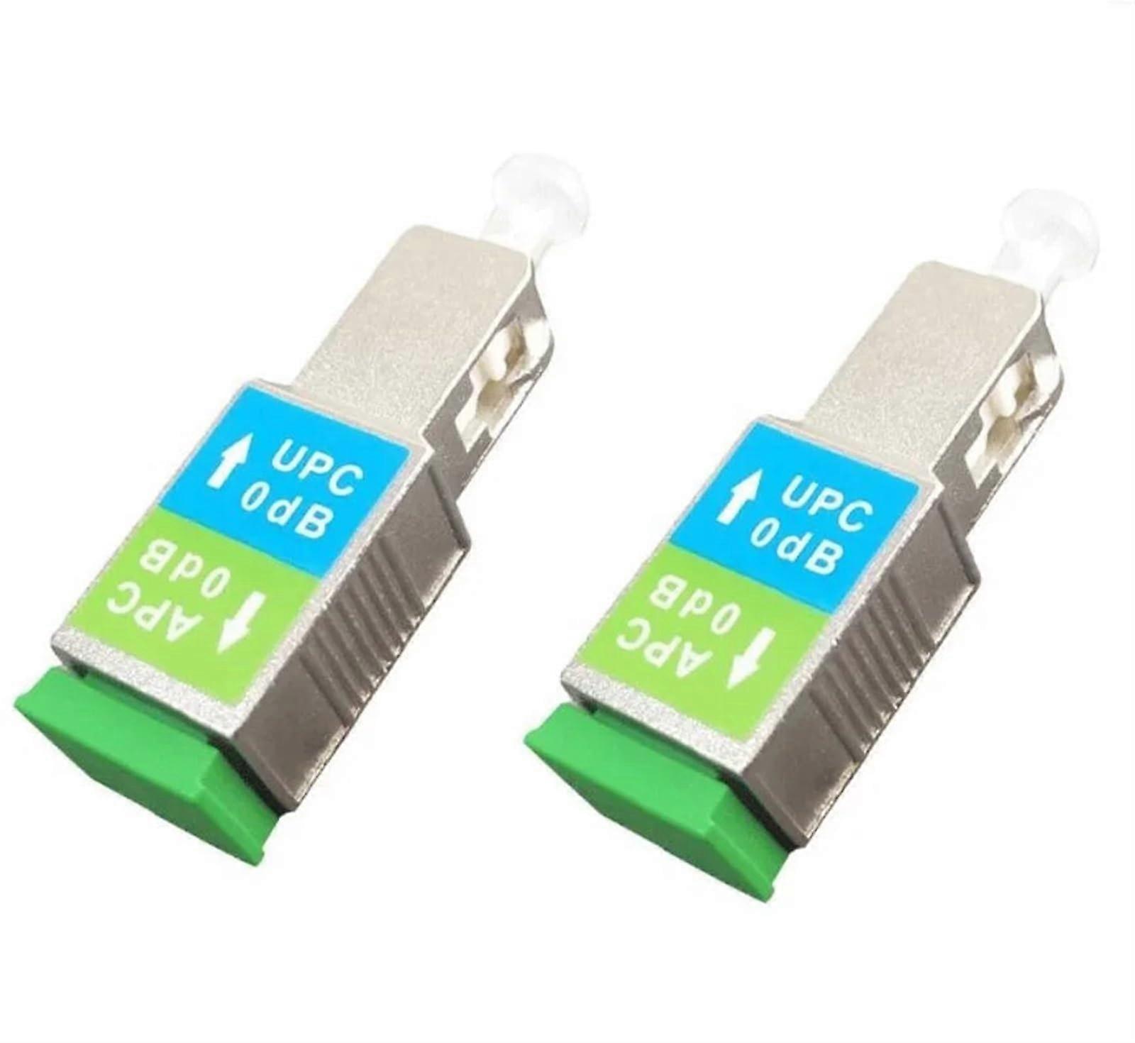 SC APC Female to Male UPC 0 dBm Fiber Optic Attenuator Adapter, Optical Fiber Connector for APC-UPC Compatibility