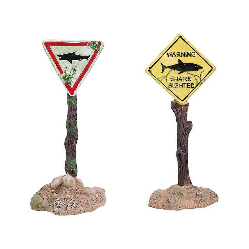 2pcs Micro Landscape Ornament Mini Resin Adornment Resin Landscape Desktop Ornament