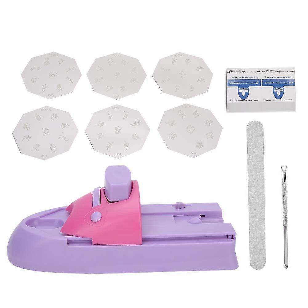 Professional Nail Art Printing Machine DIY Templates Pattern Stamper Kit Manicure Tool
