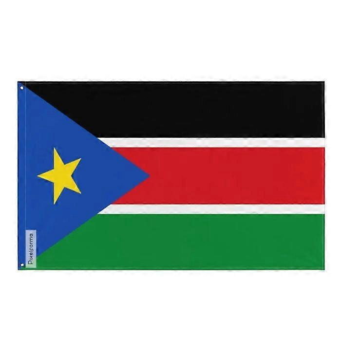 Flag - South Sudan - 90 x 150 cm - Polyester - Double-sided printing - Iron eyelets