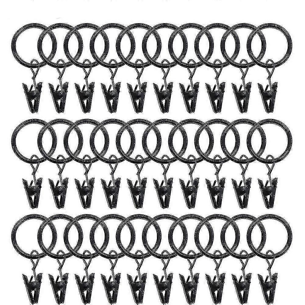 Curtain Rings With Clips 30 Pcs