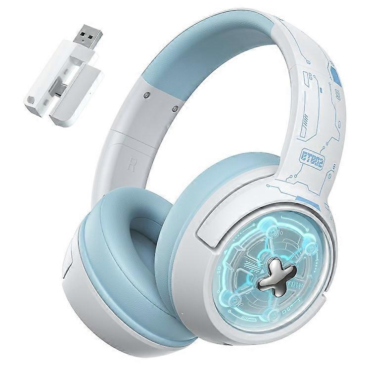 ONIKUMA GT802ゲーミングヘッドセットトリプルモード低遅延RGBライトワイヤレスヘッドフォン(USBレシーバー付き)