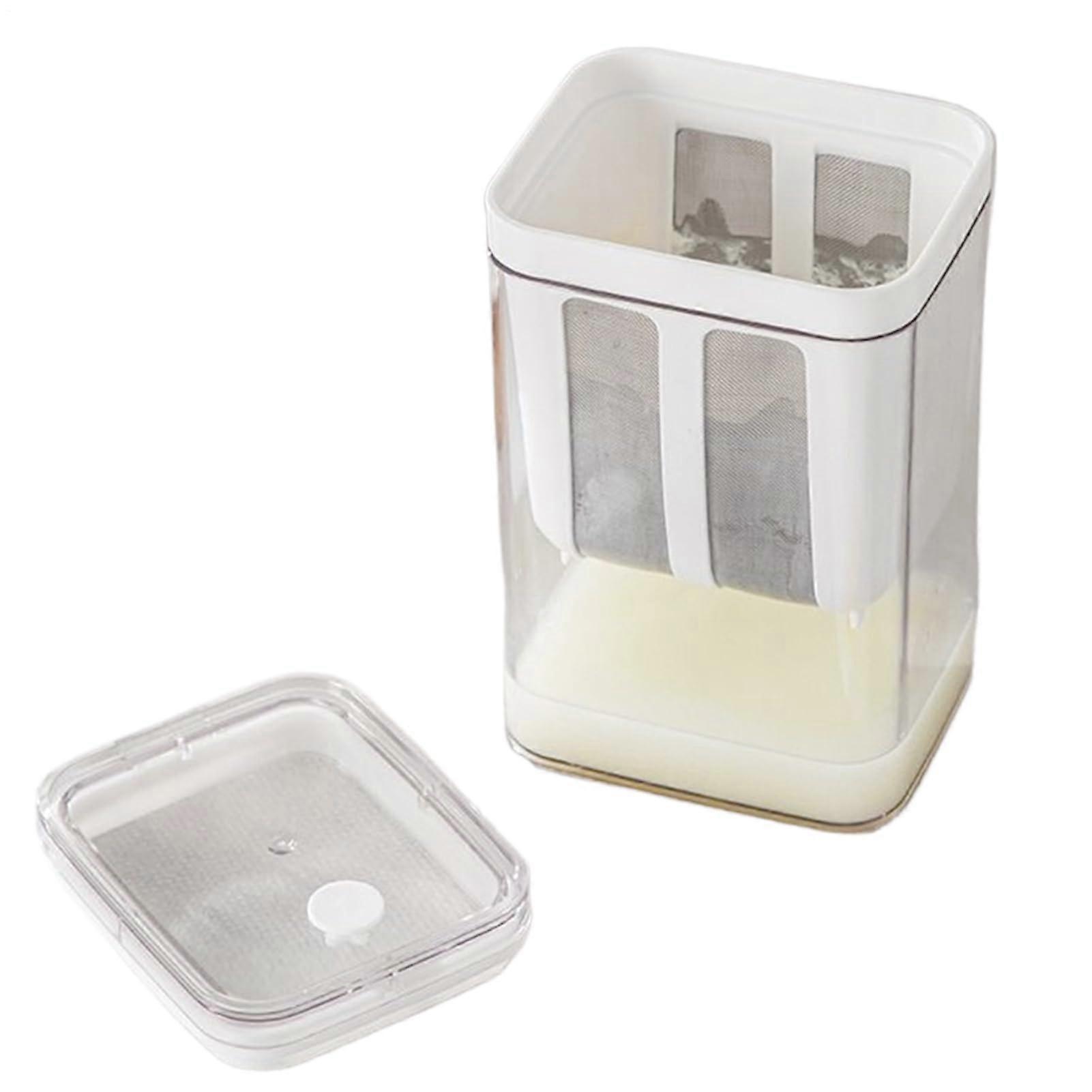 yogurt filter sieve, 1800 ml food sieve, kitchen tools with fine mesh bag whey separator