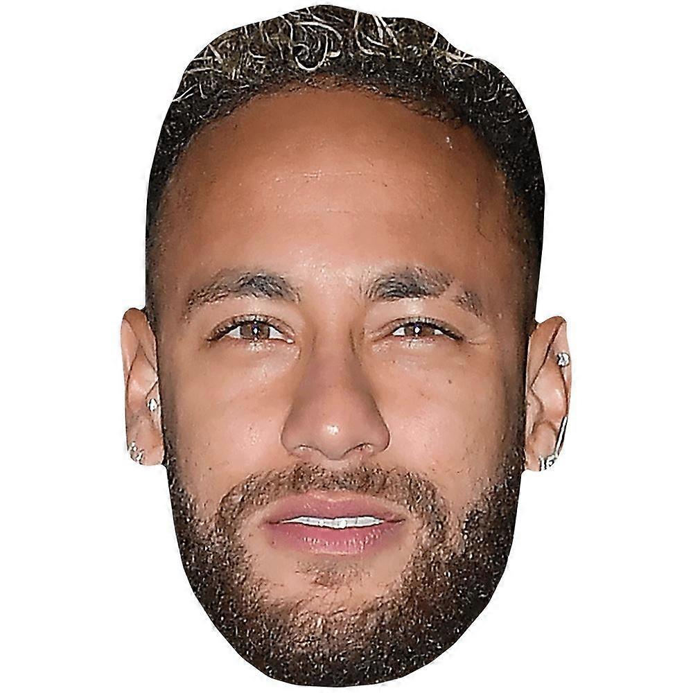 Neymar Jr (Smile) Celebrity Mask, Flat Card Face