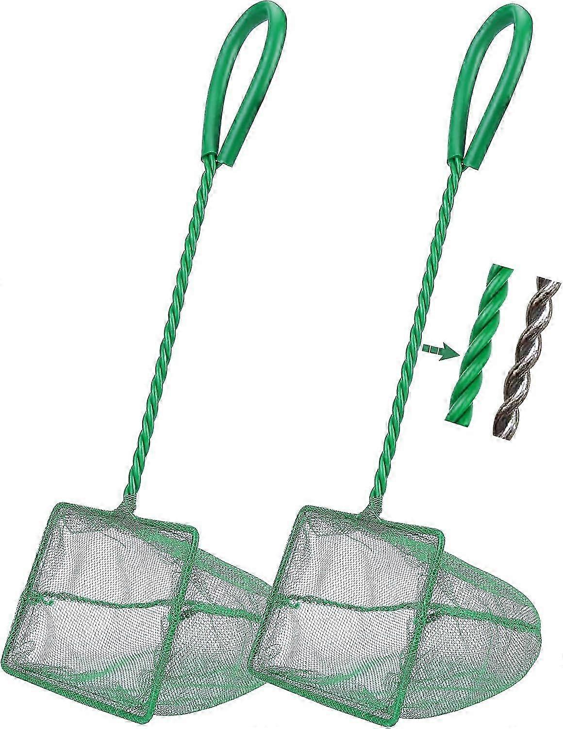 2 Pcs Fine Mesh Quick Catch Fish Net Suitable for Aquarium Use, Perfect for Fish Tanks