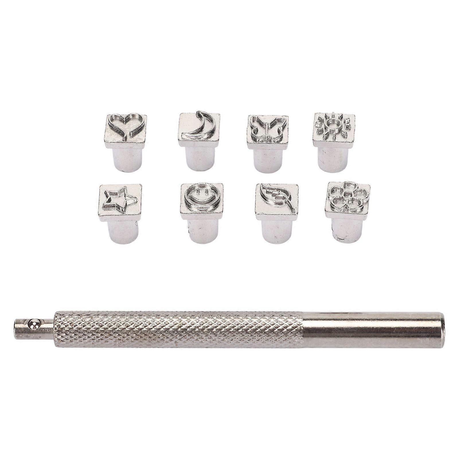 2025 Latest Model  Leather Pattern Punch Set 8 Patterns Clear Print Ergonomic